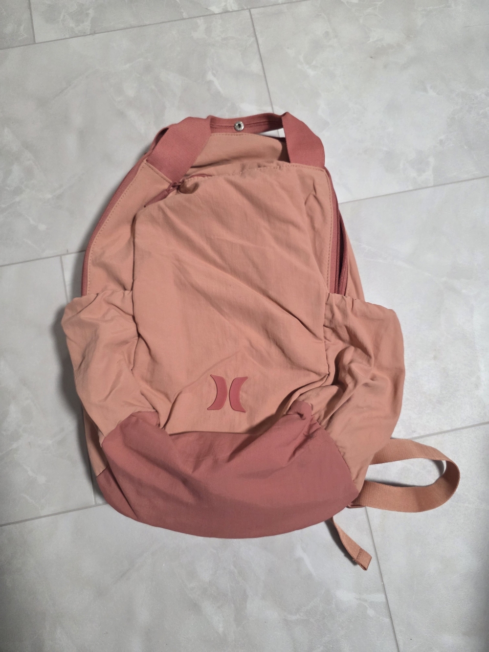 Hurley Pink Two-Tone Backpack